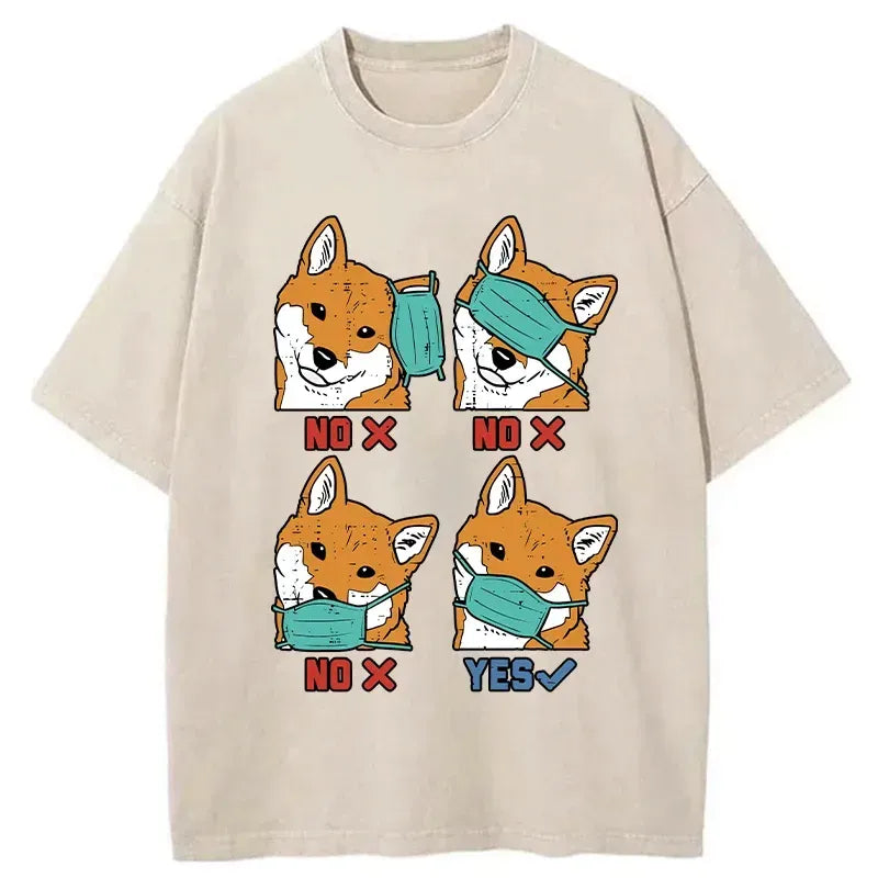 funny mask slogan shirt for men