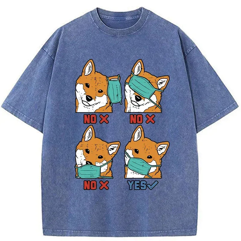 japanese washed cotton t-shirt free shipping