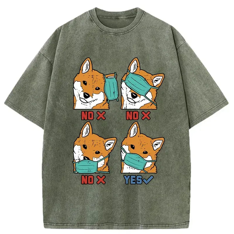 funny mask slogan shirt for men