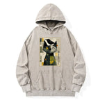 Kyoto-Lion The Cat And The Crow Are Planning To Rule The World Washed Hoodie