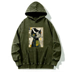 Kyoto-Lion The Cat And The Crow Are Planning To Rule The World Washed Hoodie