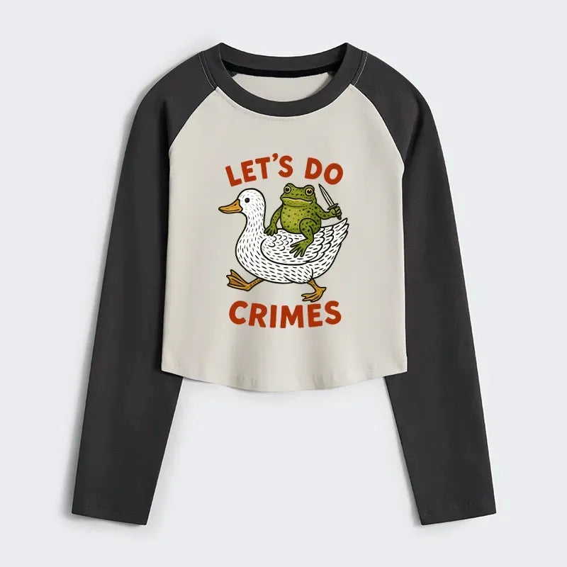 funny crime frog t-shirt gift for her
