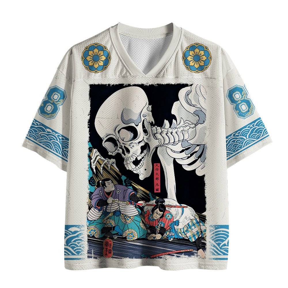Ukiyo-e Mesh Jersey for Sports Casual