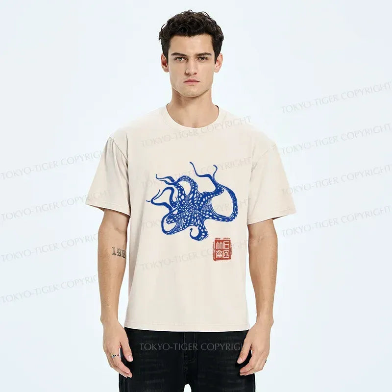 Deep Sea Octopus Graphic Tee Free Shipping