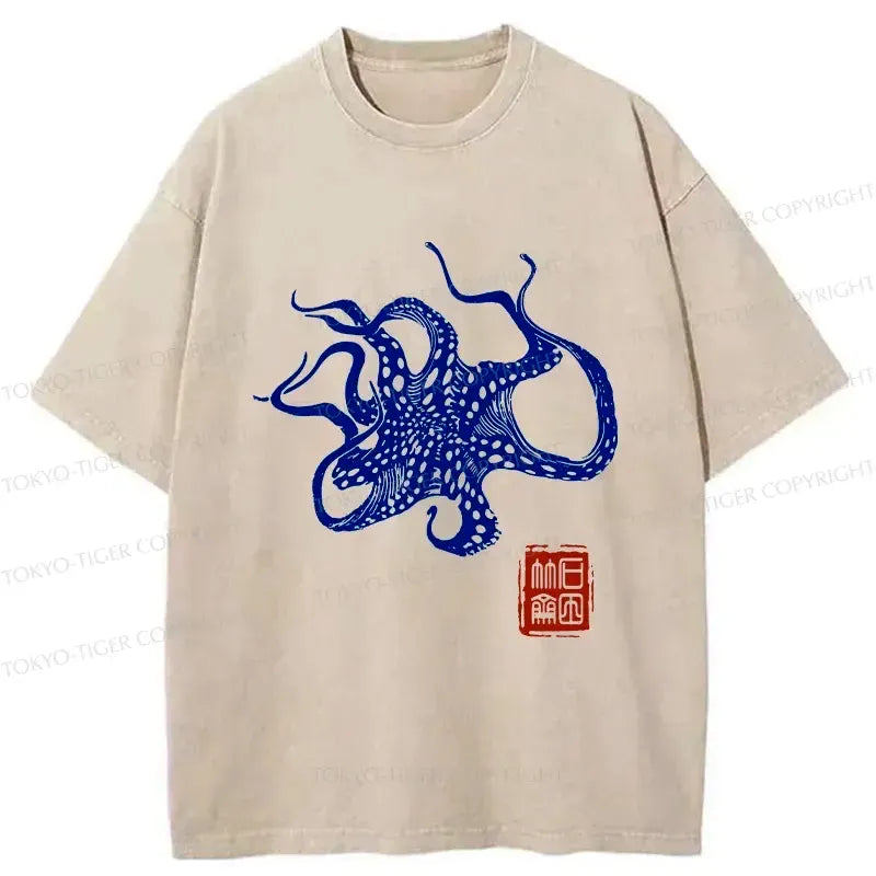 Deep Sea Octopus Graphic Tee Free Shipping