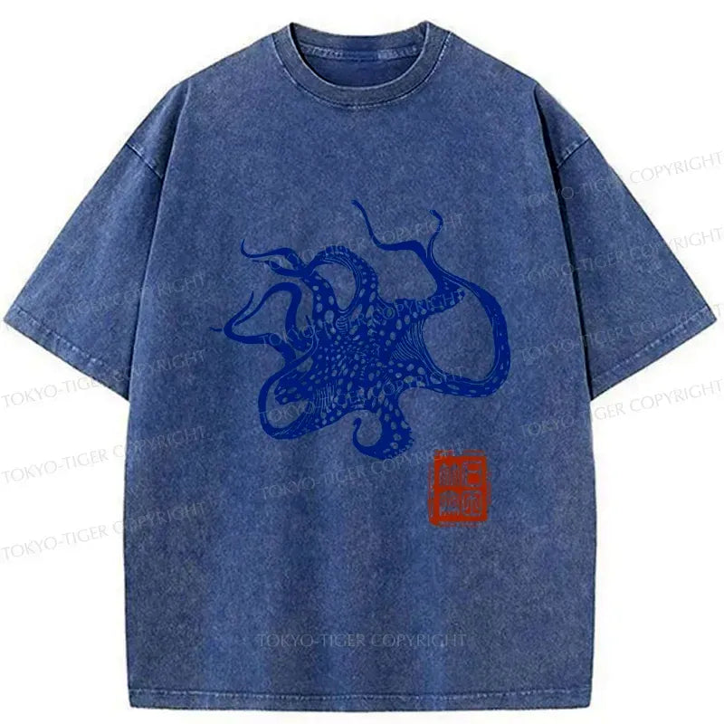 Deep Sea Octopus Graphic Tee Free Shipping