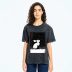 Kyoto-Lion A Snowy Day to Daydream Washed T-Shirt