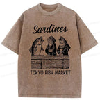 washed soft cotton t-shirt for summer