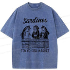 washed soft cotton t-shirt for summer
