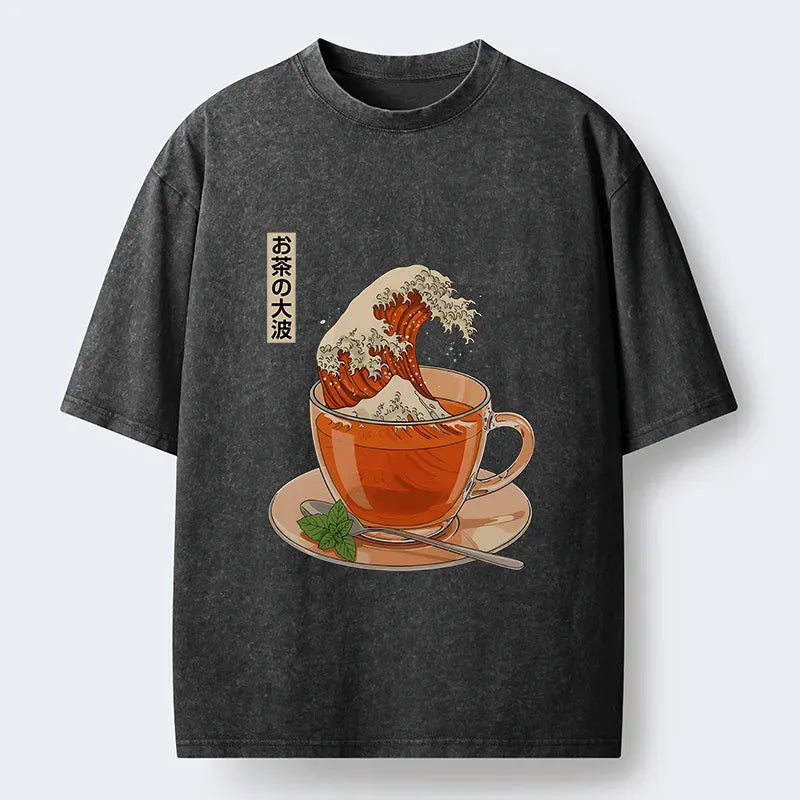 Japanese Great Wave Washed T-Shirt