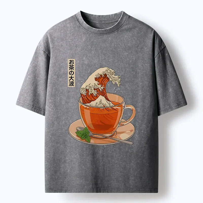 Kyoto Lion Japanese Art Tee for Gift