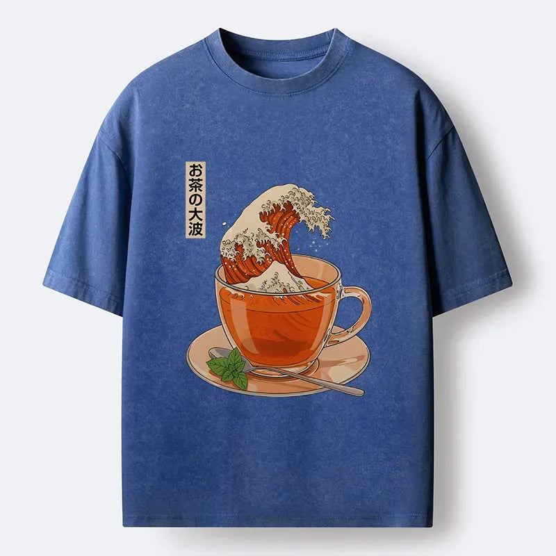 Japanese Great Wave Washed T-Shirt