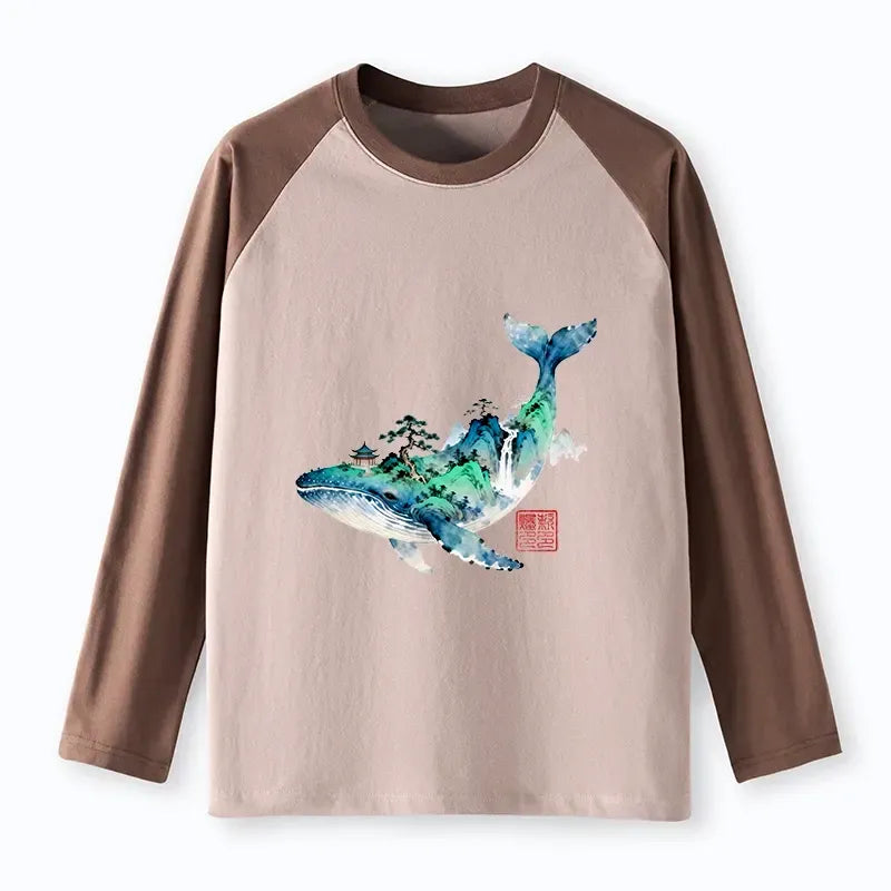 Japanese Ukiyo-e Whale T-Shirt for Anime Convention