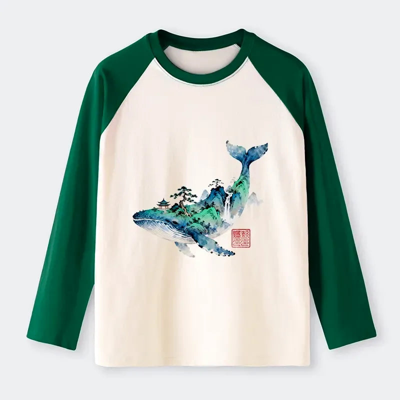 Japanese Ukiyo-e Whale T-Shirt for Anime Convention