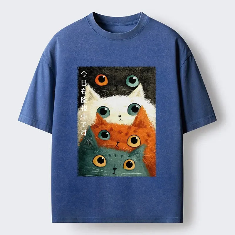 stacked cats unisex t-shirt