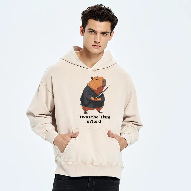 Unisex Vintage Kyoto Hoodie with Samurai Print