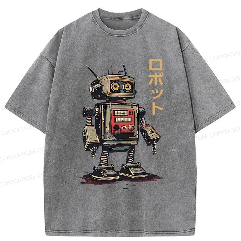 Retro Kyoto Robot T-Shirt Free Shipping