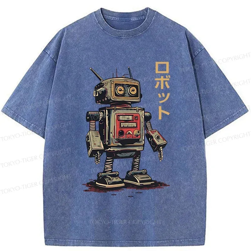 Retro Kyoto Robot T-Shirt Free Shipping