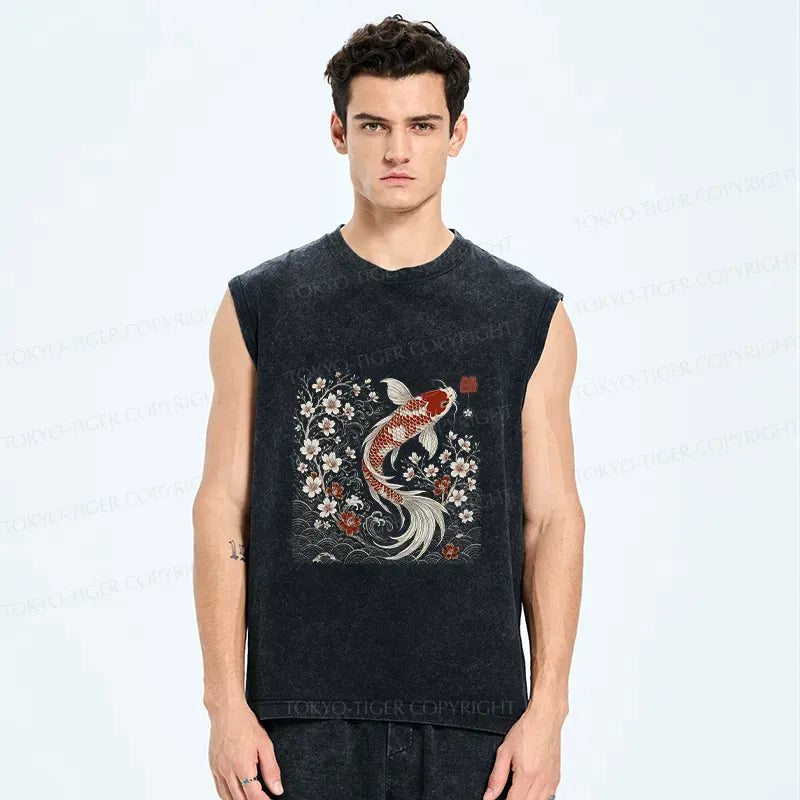 Washed Unisex Cotton Tank Top for Layering