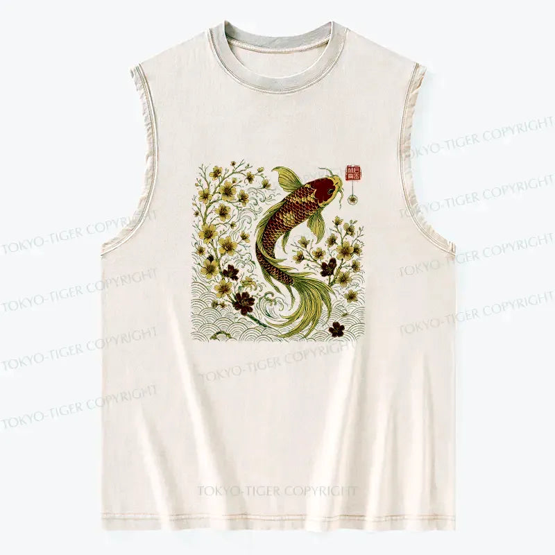 Washed Unisex Cotton Tank Top for Layering