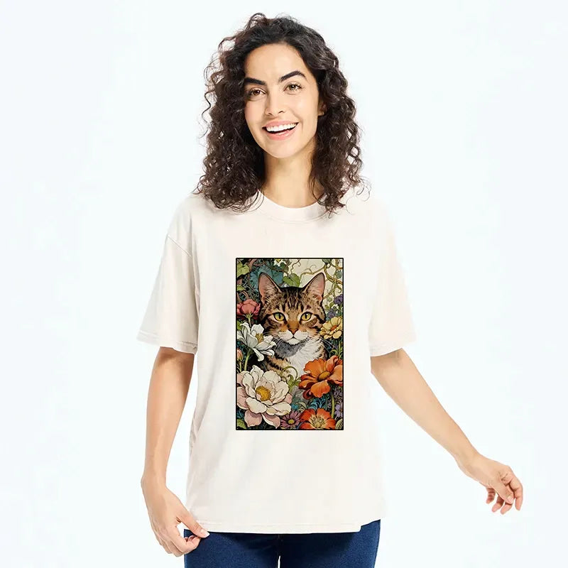 japanese style cat tee best seller