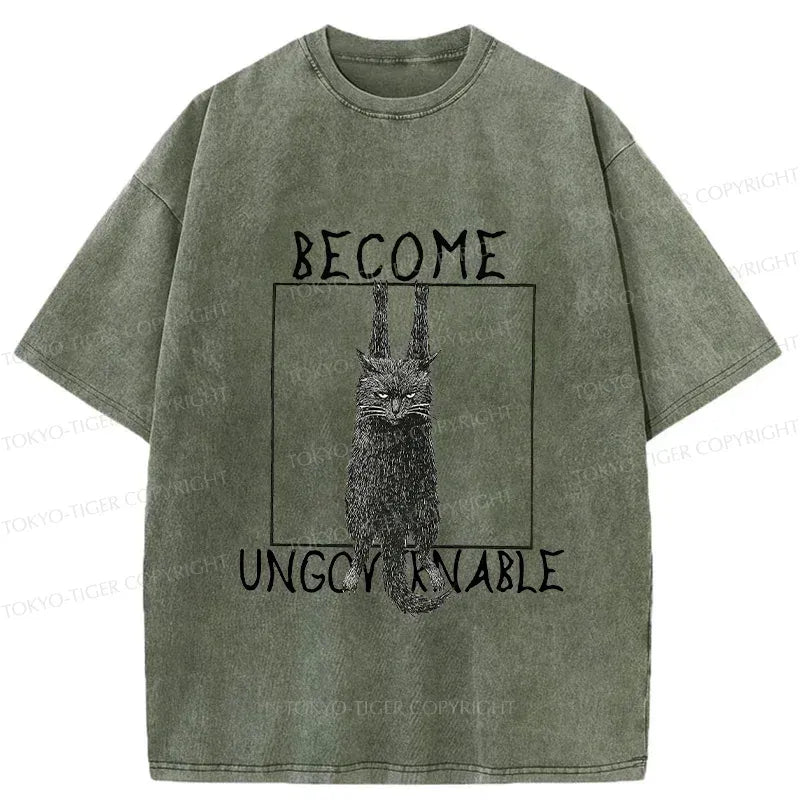 black cat streetwear t-shirt gift idea