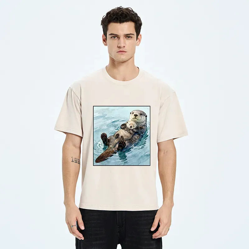 cute japanese sea otter unisex top