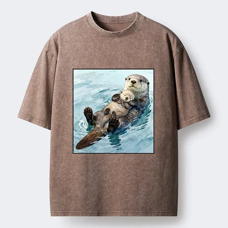 cute japanese sea otter unisex top