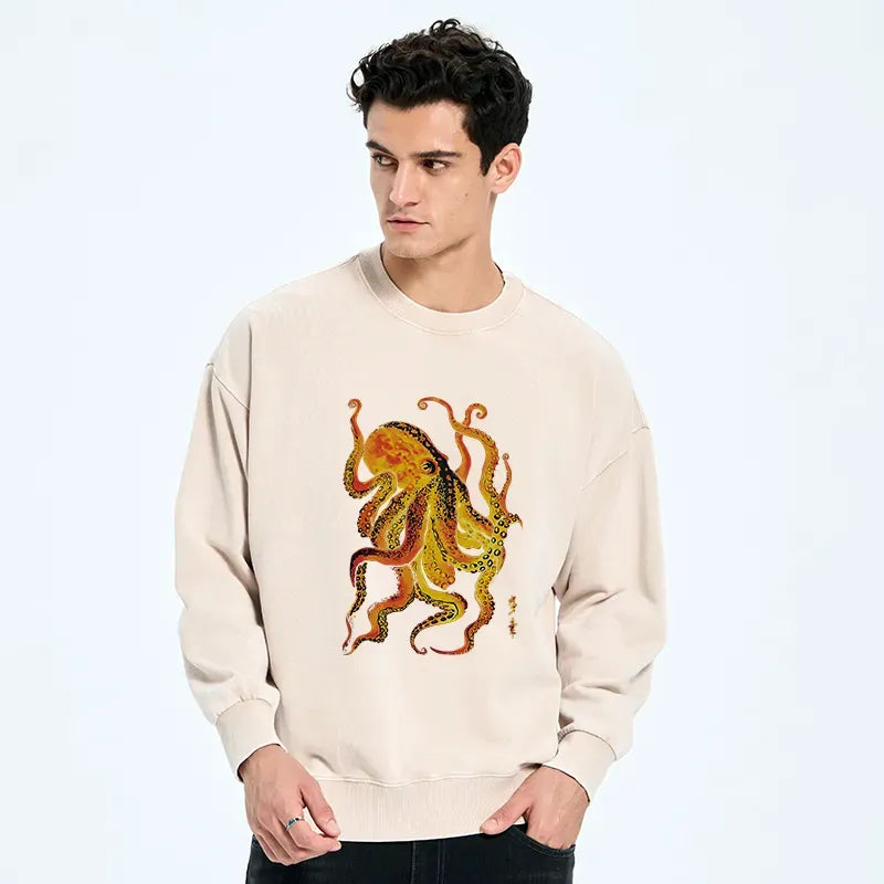 Deep Sea Octopus Vintage Sweatshirt Trending Item