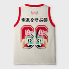 Kyoto-Lion Lucky Tile Cat No.66 Mesh Tank Top