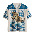Japanese ukiyo-e mesh jersey for sports