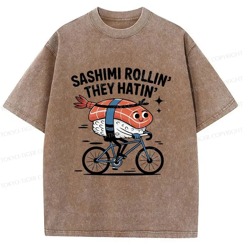 japanese washed t-shirt for streetwear