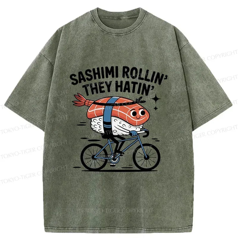 japanese washed t-shirt for streetwear