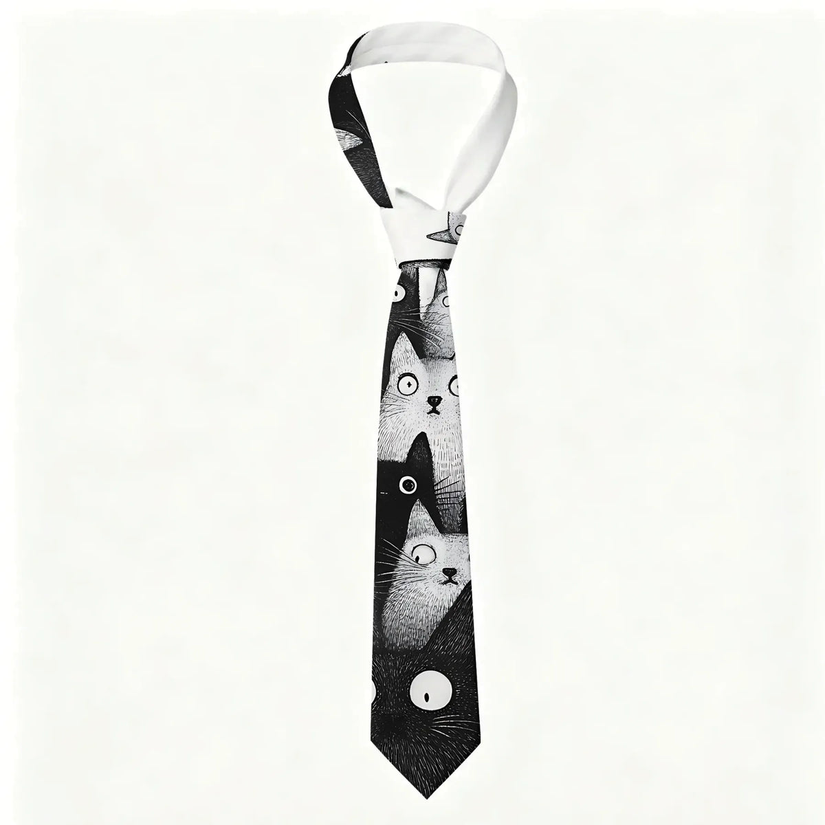 Cat Necktie for Men Free Shipping