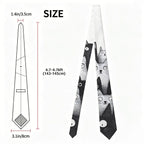 Japanese Cat Necktie Streetwear Style