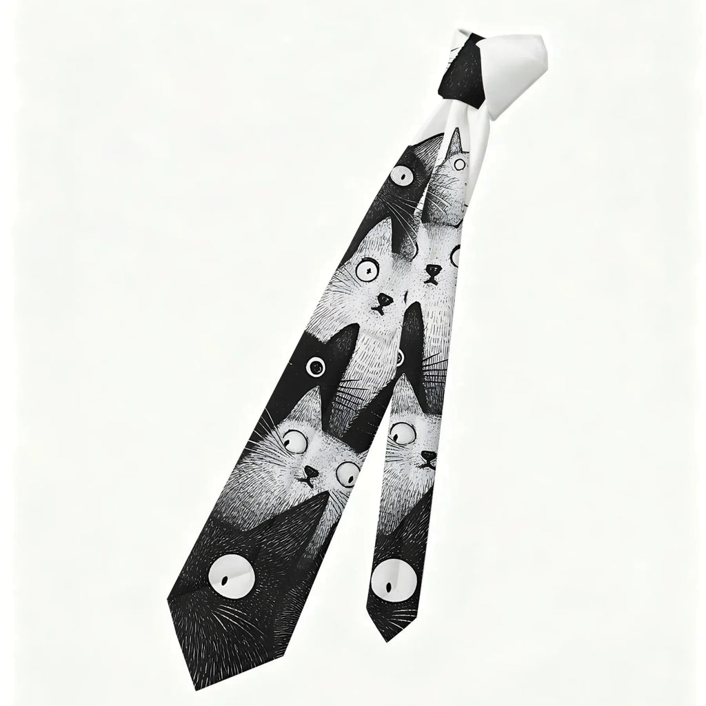 Kyoto-Lion The Judgmental Stare Of Cats Necktie