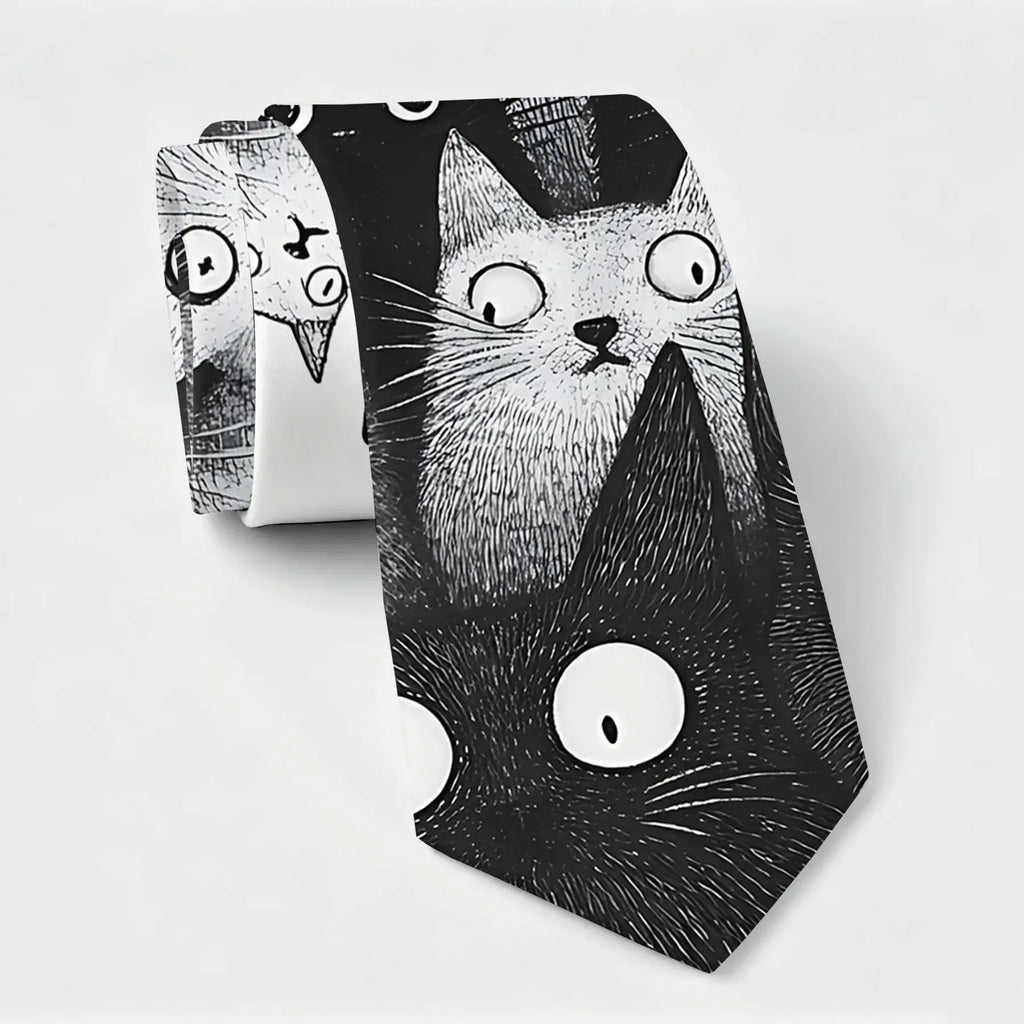 Judgmental Cat Necktie Funny Gift Idea