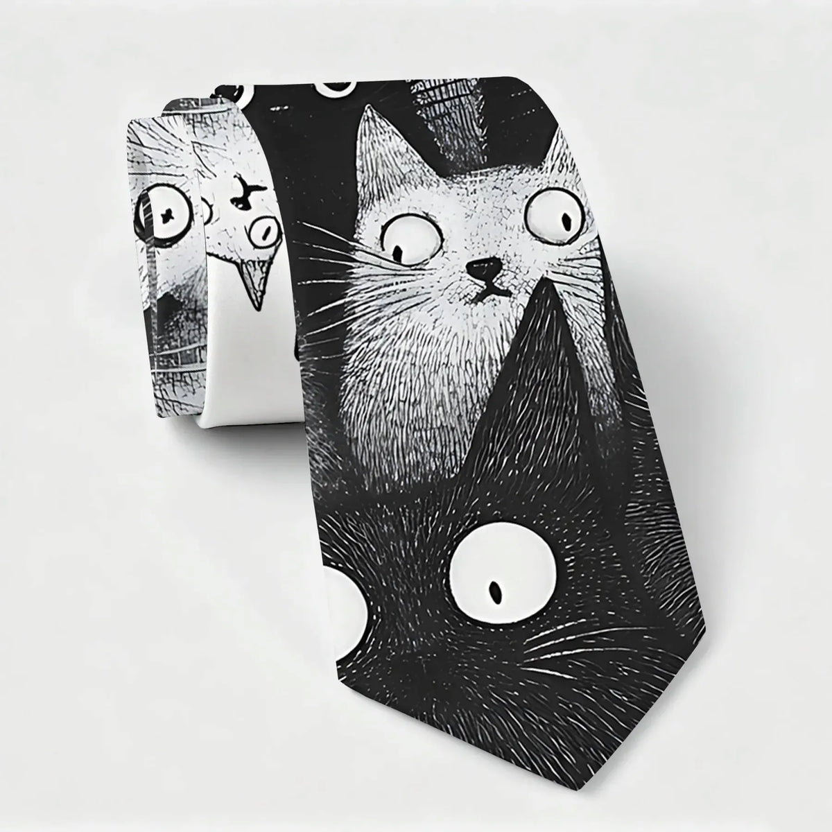 Judgmental Cat Necktie Funny Gift Idea