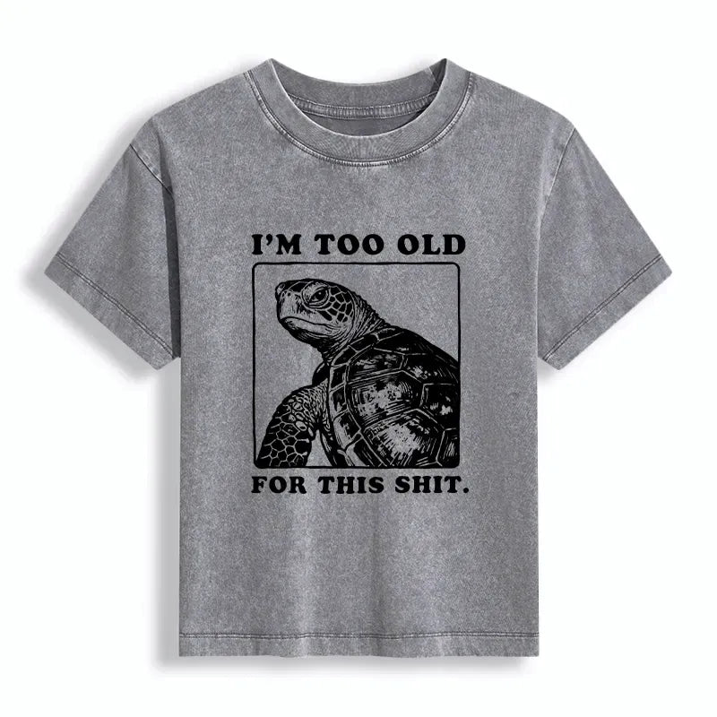 Trendy washed cotton t-shirt for women