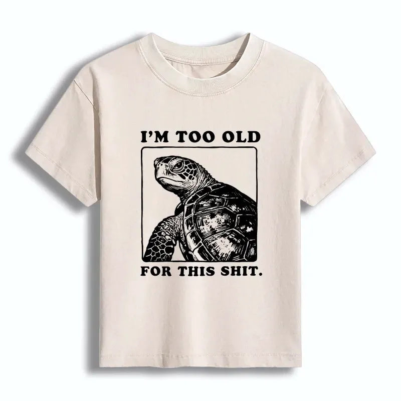 Kyoto-Lion Turtle I Quit Meme Energy Women's Washed T-shirt