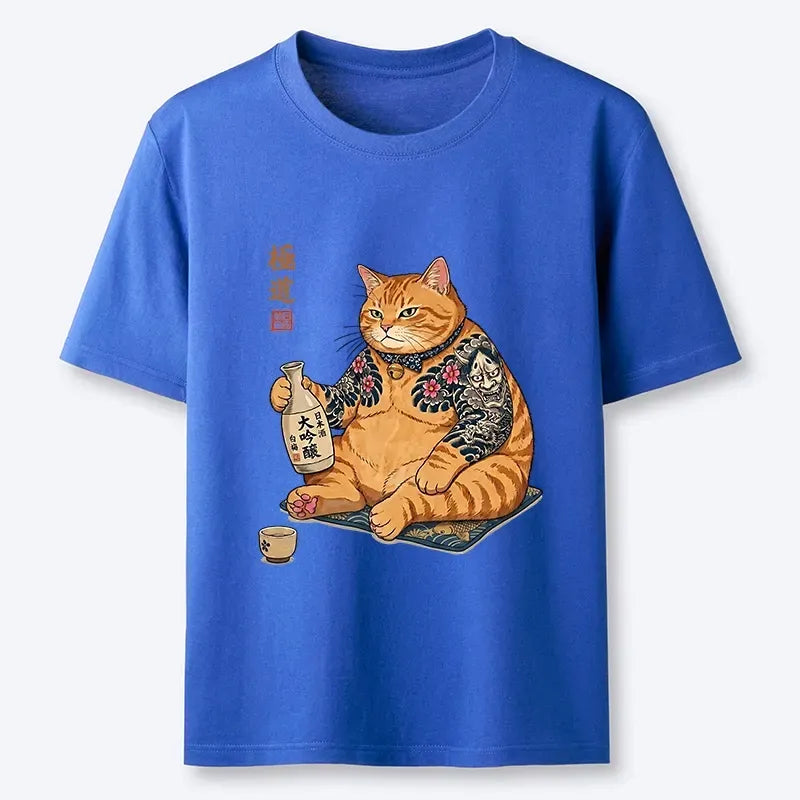 Kyoto-Lion Traditional Japanese Cat Sake Classic T-Shirt