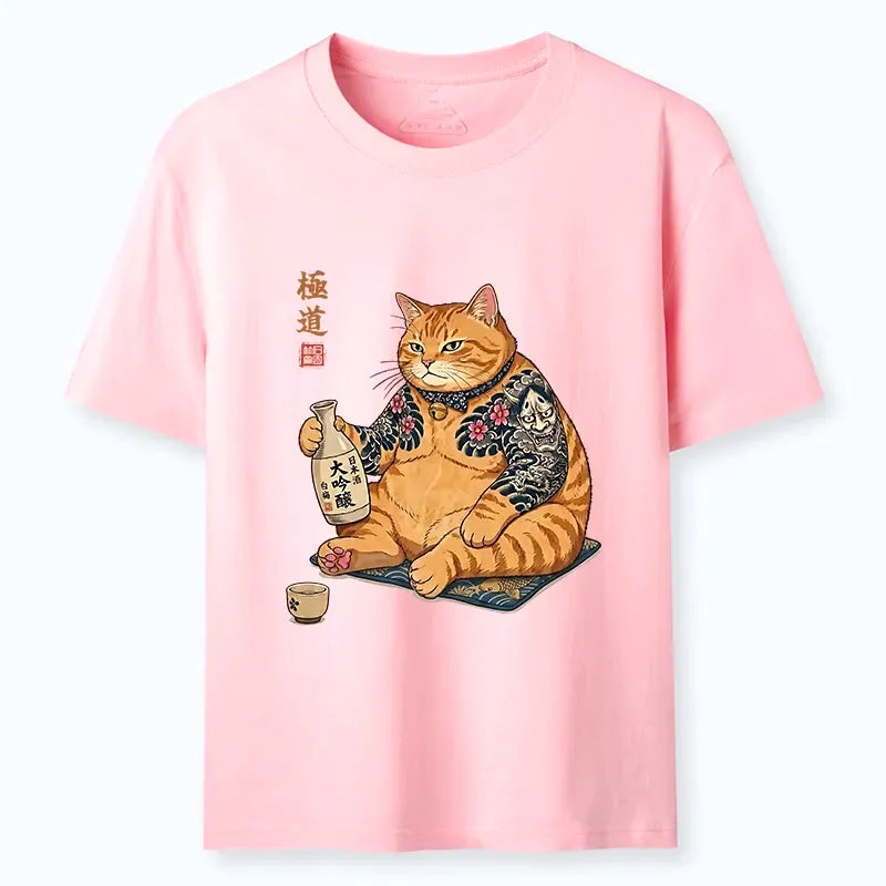 Vintage Ukiyo-e Cat T-Shirt Gift Idea