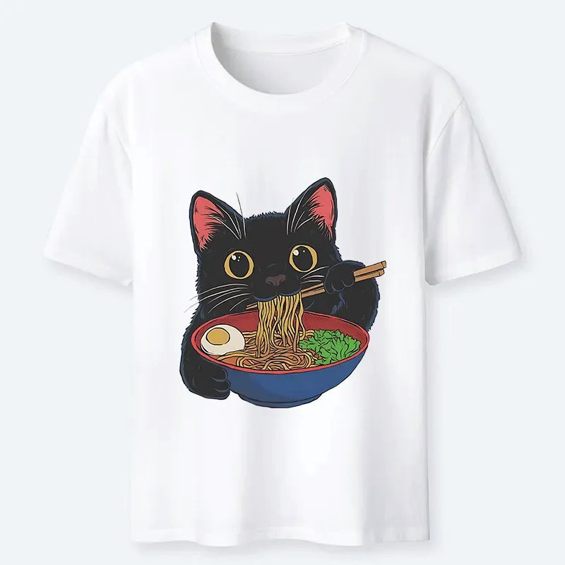 Kyoto-Lion Black Cat Ate Japan Ramen Classic T-Shirt