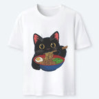 Kyoto-Lion Black Cat Ate Japan Ramen Classic T-Shirt