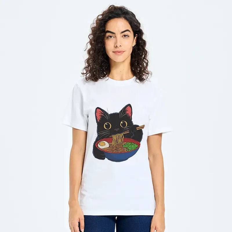 Kyoto-Lion Black Cat Ate Japan Ramen Classic T-Shirt