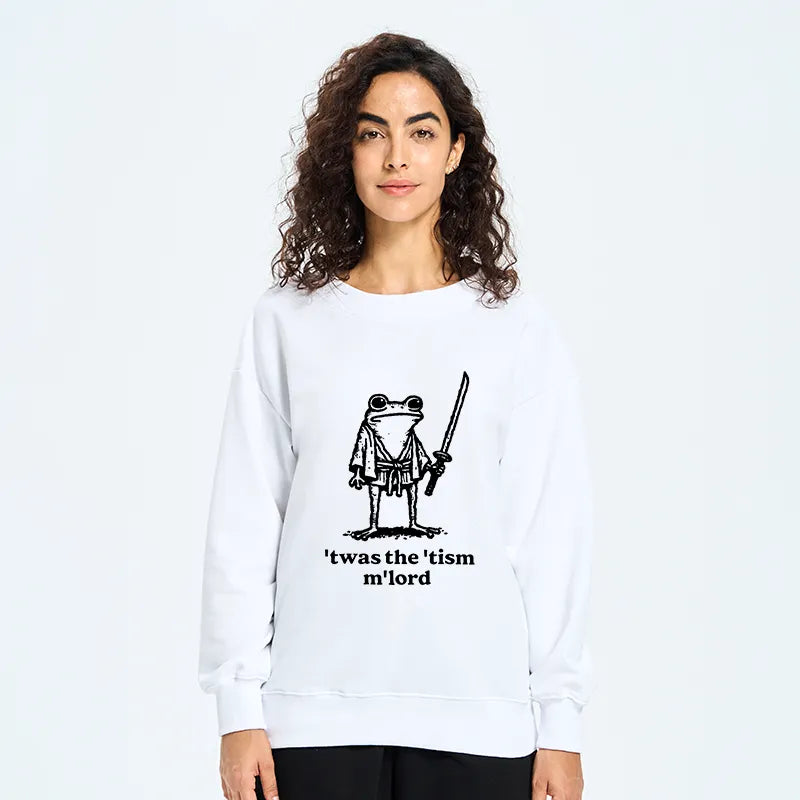 Kyoto-Lion Focused Samurai Frog Classic Sweatshirt