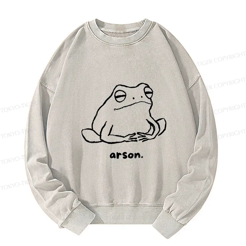 Arsonist Frog Anime Sweatshirt on Sale