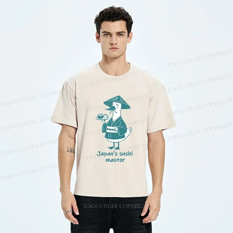 Kyoto-Lion Japan's Sushi Master Washed T-Shirt