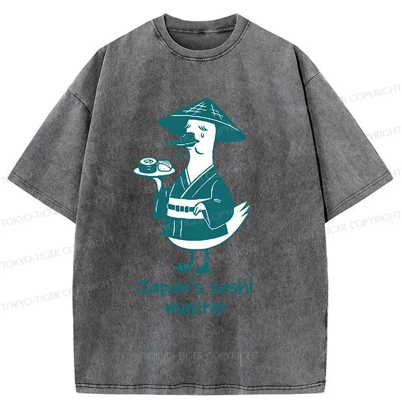 Kyoto-Lion Japan's Sushi Master Washed T-Shirt