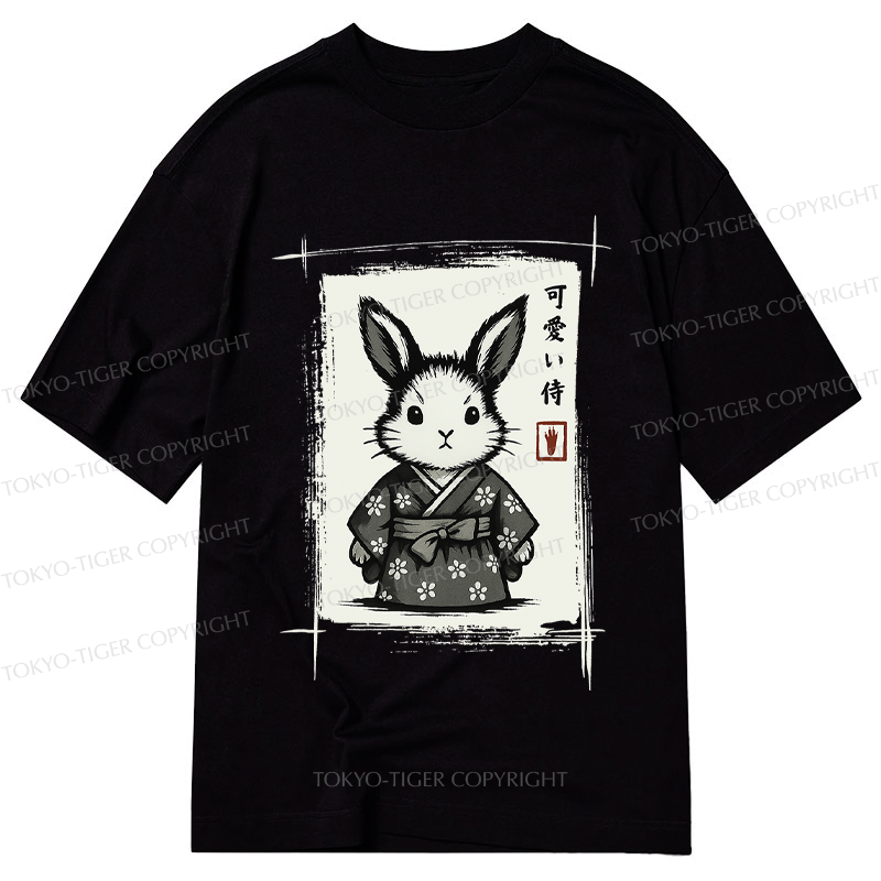 Kyoto-Lion Woodcut Bunny Classic T-Shirt